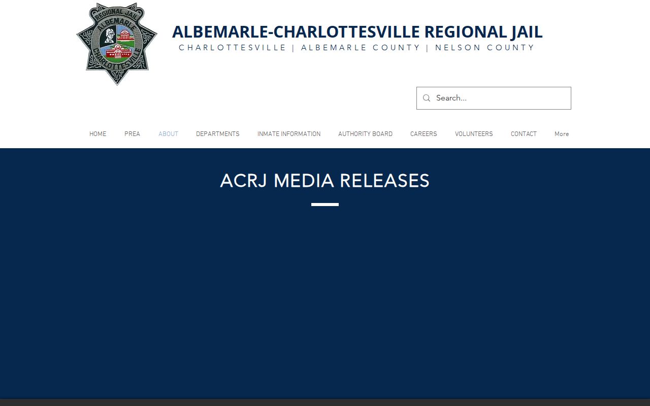 Albemarle County ACRJ media releases page, not a booking feed